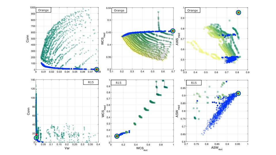 What’s in a Distance? Exploring the Interplay between Distance Measures and Internal Cluster Validity in Multi-objective Clustering
